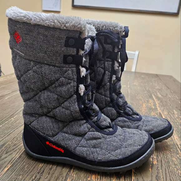 Columbia Minx Mid II Omni-Heat Wool Winter Boots Size 8 Women -Black/Burnt Henna - Picture 1 of 11
